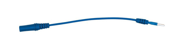 KS Tools Prise d'entrée 4,0 mm vers adaptateur de test 2,5 mm plat (bleu), 150.0969