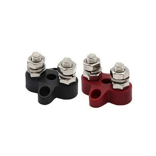 Jeu de connecteurs doubles Victron Energy M8, 1 rouge/1 noir, 8-67-015930, VBB413020010