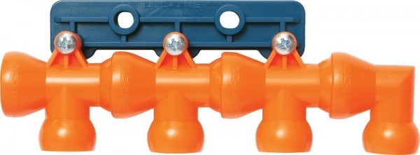 Loc-Line 4-fach Verteiler auf Befestigungsplatte, L32099
