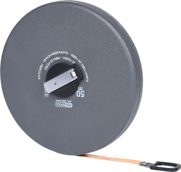 Ruban à mesurer capsule KS Tools avec ruban en plastique, 50 m, 300.0043