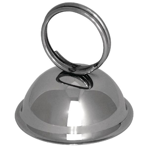Porte-menu OLYMPIA en acier inoxydable avec anneau, DM220