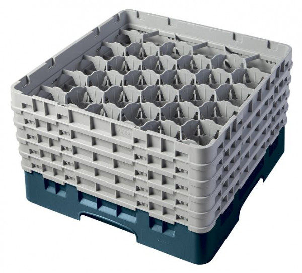 Panier de lavage Cambro 30 compartiments Camrack® 25,7 cm turquoise, SU: 2 pièces, 30S958414