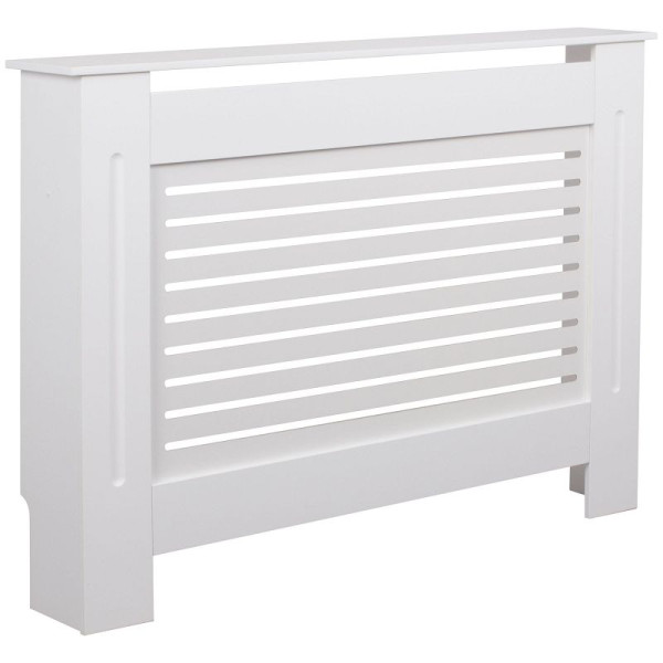 Wohnling Design Cache-radiateur laqué blanc mat 112x82x19 cm, WL5.745