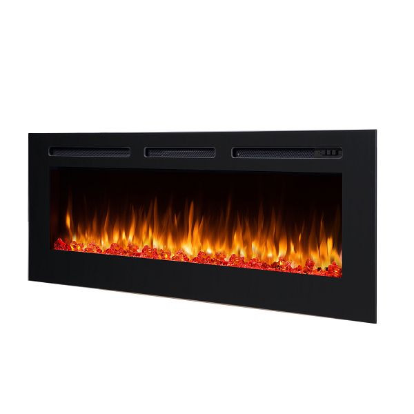 Foyer électrique RICHEN Fiamma 60'', 2000 W, couleur : noir, EF174D