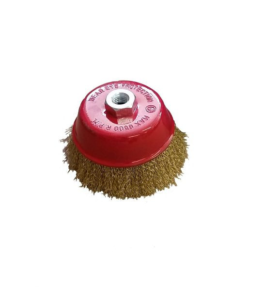 VaGo-Tools brosses coupe brosse métallique 125mm brosse meuleuse d'angle ondulée & flex, UE: 6 pièces, 09-010x6_xv