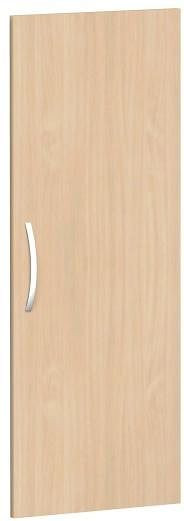 porte battante geramöbel pour largeur d'armoire 400 mm, utilisable à gauche ou à droite, avec amortisseur de porte, non verrouillable, 3 hauteurs de dossier, hêtre, S-343700-B