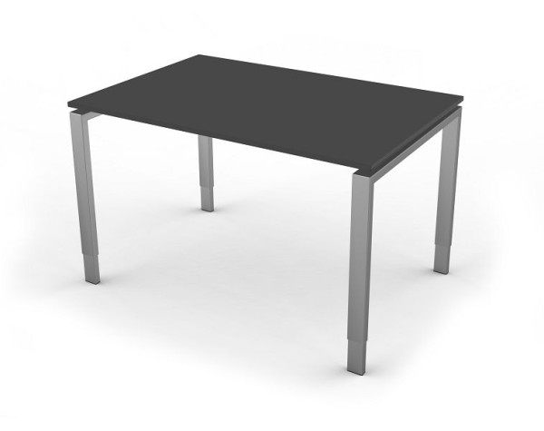 Bureau Kerkmann avec structure à 4 pieds, forme 5, L 1200 x P 800 x H 680-820 mm, anthracite, 11416013