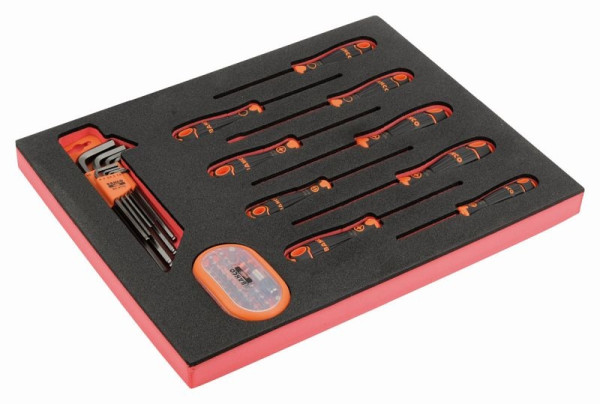 Insert Bahco 2/3, tournevis, tournevis coudé + boîte d'embouts, 49 pièces, FF1F1008