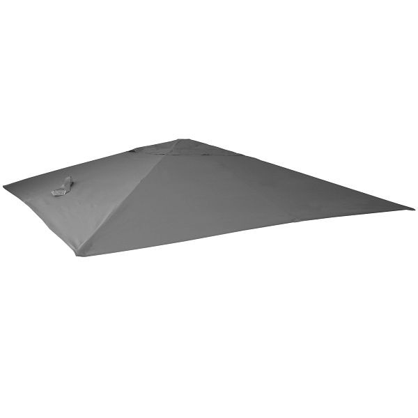 Housse de rechange Mendler pour parasol de luxe HWC-A96, housse de parasol, 3,5x3,5m (Ø4,95m) polyester 4kg, anthracite, 70113