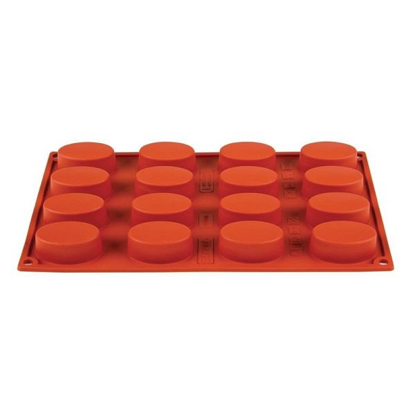 Moule Pavoni en silicone 16 ovales, N951