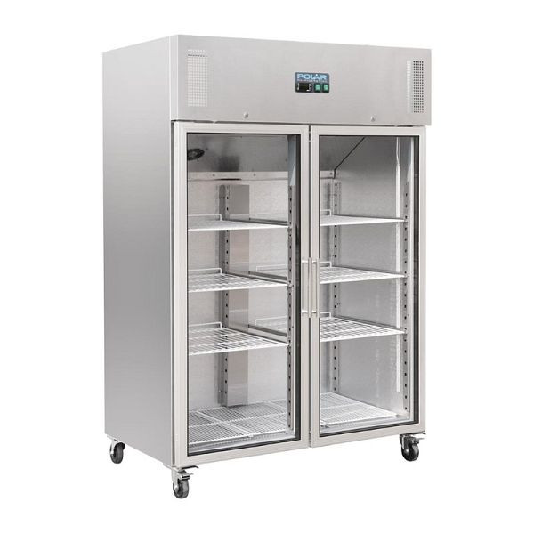 Vitrine réfrigérée Polar Gastro 2 portes 1200L, CW198