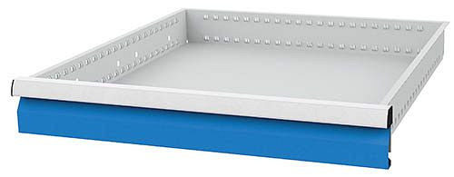 Tiroir Bedrunka+Hirth, rails inclus, R 24-24, hauteur de panneau 100 mm, capacité de charge 100 kg, dimensions en mm (LxPxH) : 600 x 600 x 100, 60.70.100V10