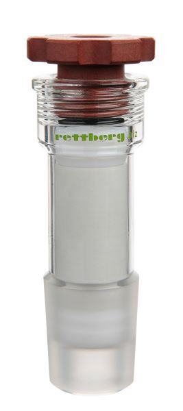 Joint d'agitateur Rettberg avec élément d'étanchéité en PTFE, cône NS 45/40, pour tige d'agitateur Ø 10 mm, verre borosilicaté 3.3, 107000352