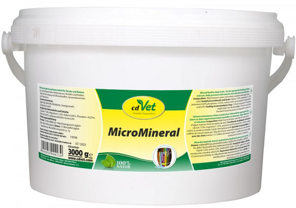 cdVet MicroMineral Chien & Chat 3 kg, 23