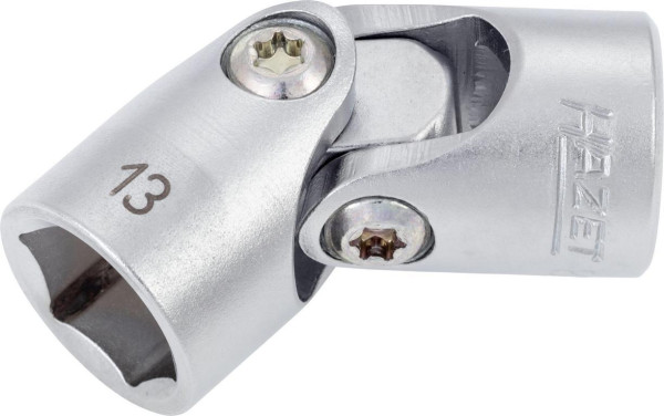 Douille articulée Hazet, hexagonale, carrée creuse 10 mm (3/8"), profil de traction hexagonal extérieur, 13 mm, 880G-13