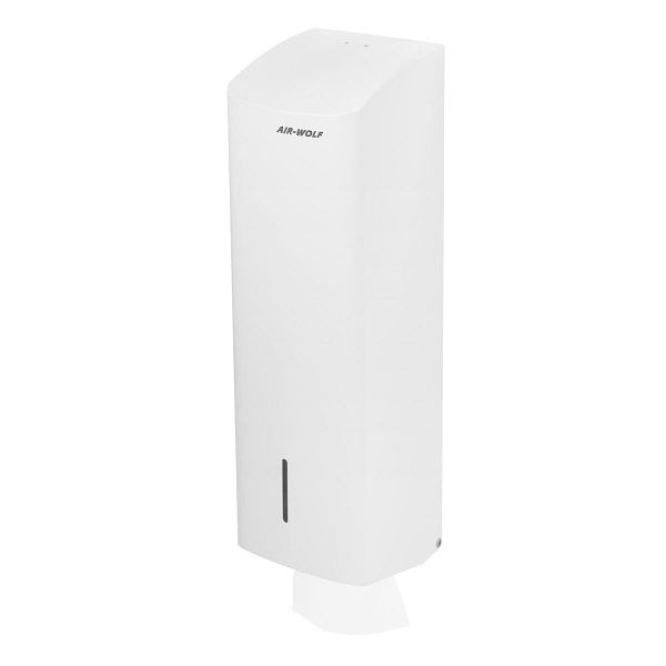 Distributeur de papier toilette Air Wolf, mural, blanc, acier inoxydable, série Alpha, 60-191