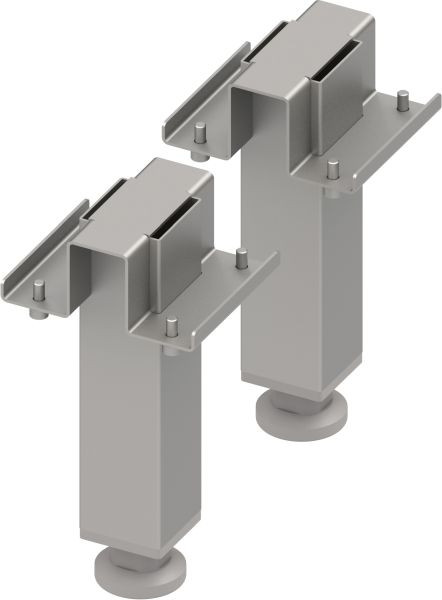 Coffret de pieds en acier inoxydable Stalgast version 2.0, hauteur 200 mm (2 pièces), BX9901200