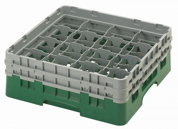 Panier de lavage Cambro 16 compartiments Camrack® hauteur: 13 cm vert bouteille, SU: 4 pièces, 16S434119