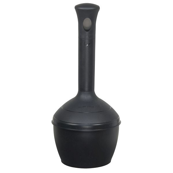 Justrite Elite Smoker's Cease Fire Cigarette Butt Bin 2685, 30,5 cm x 96,5 cm, Noir, JSM2685030