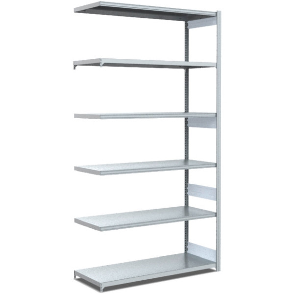 Type d'étagère BITO : L/M/S champ complémentaire 40mm jeu de sol /S 300kg 2499x996x524 galvanisé, C1231-0059