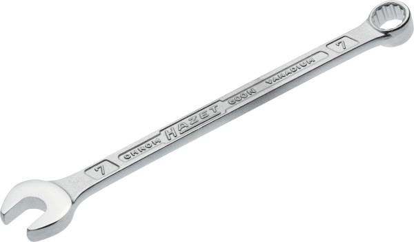 Clé mixte Hazet, Profil de traction double hexagonal extérieur, 7 mm, 600N-7