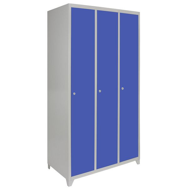 Armoire casière KuKoo à 3 portes en bleu, 23986