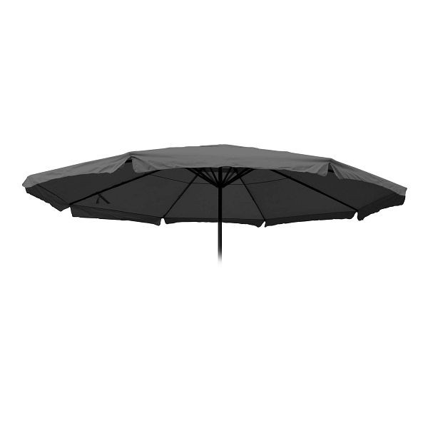 Housse de rechange Mendler pour parasol Meran Pro, parasol marché gastronomie avec volant Ø 5m, polyester, anthracite, 76803