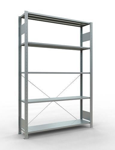 Étagère Schulte, champ de base, 5 niveaux de rangement, traverse, charge du compartiment 150 kg, 1360 x 336 x 2000 mm, 278707