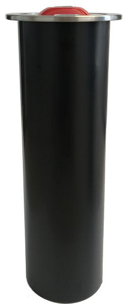Distributeur de gobelets en plastique Lölsberg court grand comptoir, diamètre du gobelet environ 104-115 mm, longueur du tube environ 450 mm, y compris jeu d'anneaux en silicone, 990 061