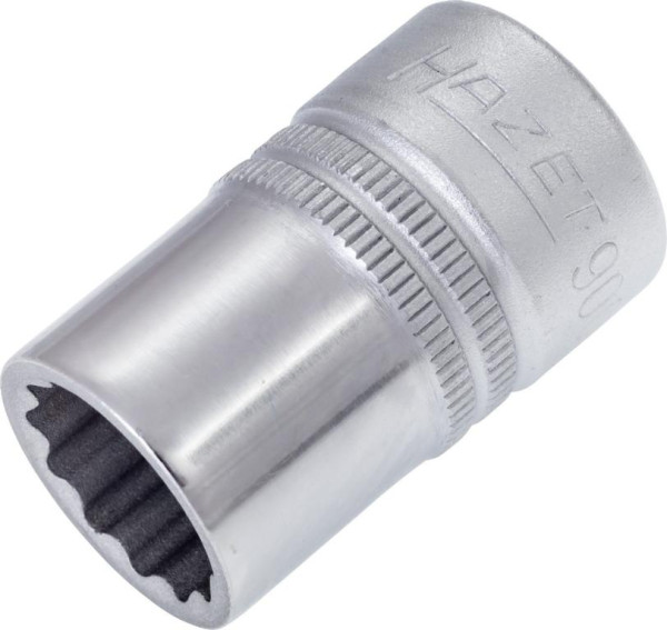 Douille Hazet, double hexagonale, carré creux 12,5 mm (1/2 pouce), 15 mm, moleté, 900Z-15