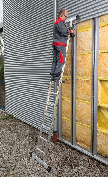 Echelle pliante en aluminium Euroline modèle n ° 304, hauteur de travail: 4.4m, 3040103