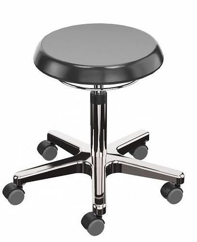 Tabouret de travail Dauphin PU, piètement aluminium, 266970