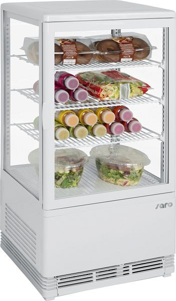 Saro mini vitrine réfrigérée à circulation d'air modèle SC 70 blanc, 330-10001