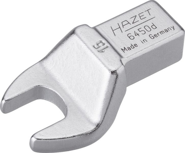 Clé à fourche insérable Hazet, carré insérable 14 x 18 mm, profil hexagonal extérieur, 15 mm, 6450D-15