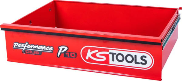 Tiroir KS Tools avec logo et guidage à billes pour chariot d'atelier P10, 568x398x154 mm, 873.0008-R002P