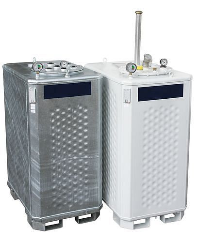 DENIOS Multitank MT-ELH, 900 litres, peint, pour point éclair inférieur à 55 °C, 254-346
