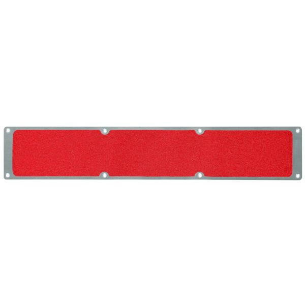 Pantalon de farine plaque antidérapante en aluminium avec revêtement antidérapant m2, rouge universel 114x1000mm, APM1RF2