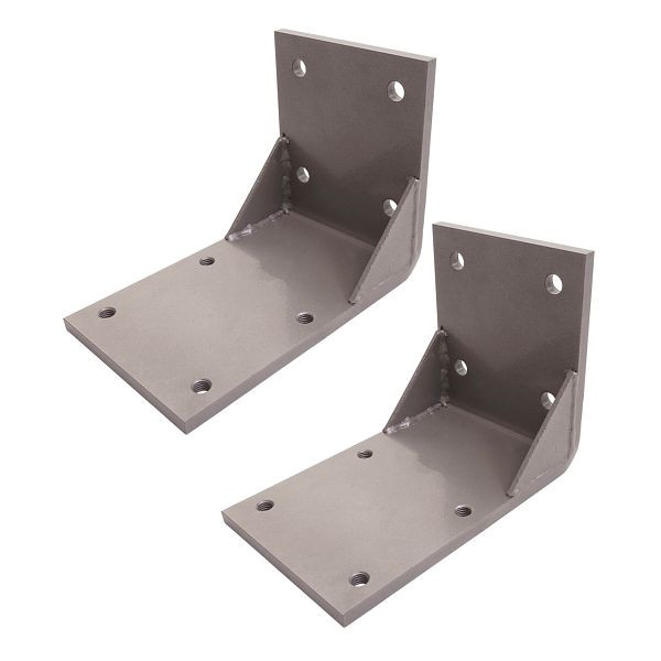 Mendler set de 2 adaptateurs de plafond pour store cassette T122 T123, adaptateur de support de montage au plafond, gris, 2x76439