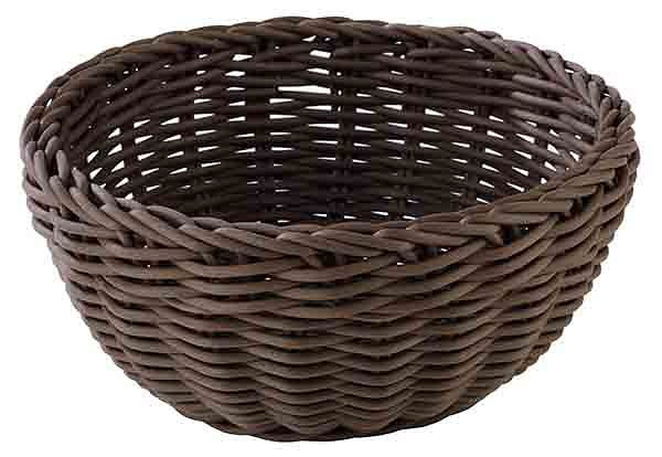 Panier APS, rond, Ø 20 cm, hauteur : 8 cm, polypropylène, marron, -PROFI LINE-, 50608