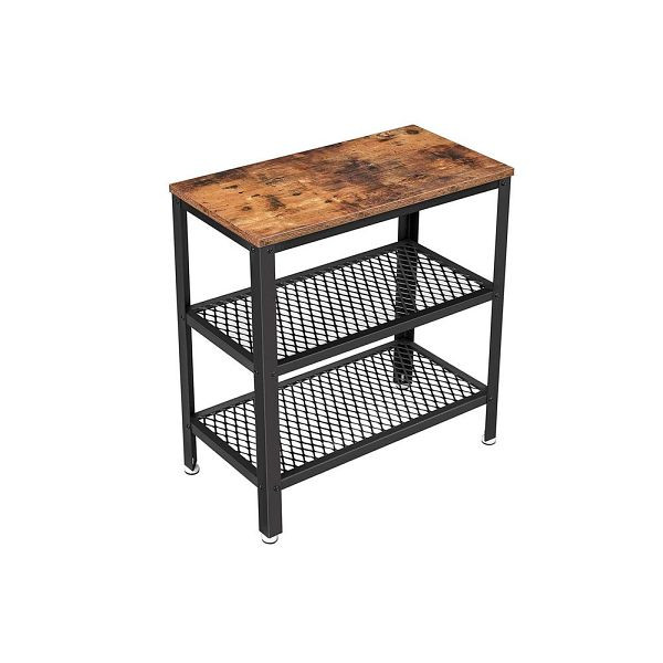 VASAGLE table d'appoint étroite design industriel, LET33BX