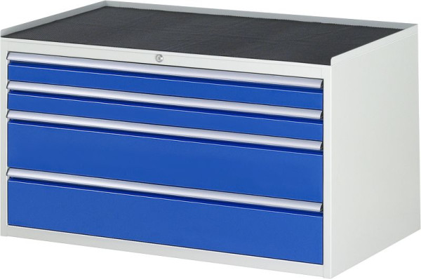 Armoire à tiroirs RAU série 7000, L1145xP650xH645mm, tiroirs : 2xH90, 2xH180mm, support métallique, 03-XXL3.1A-MT.11