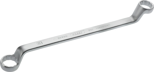 Clé polygonale double Hazet, profil extérieur double hexagonal, 25 x 28 mm, 630-25X28