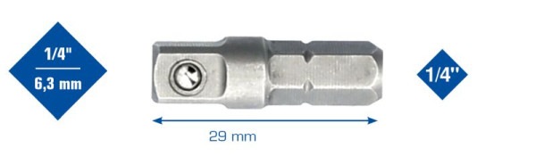 Adaptateur Brilliant Tools 1/4", BT020909