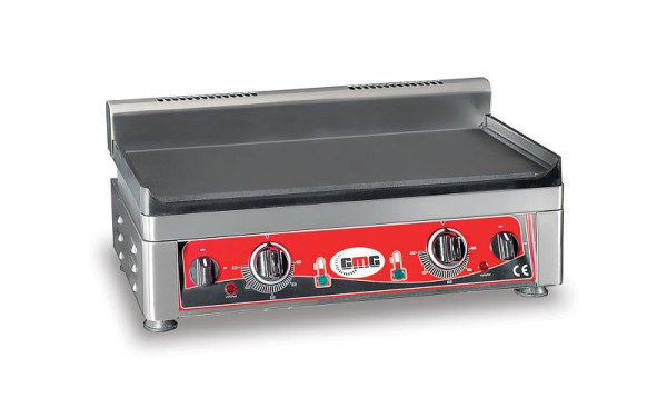 Plaque de gril GMG, électrique, lisse, 2 zones de chauffe, GP5530G