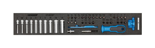 Module d'outils GEDORE avec assortiment, assortiment de clés à douille 1/4'', 1733419