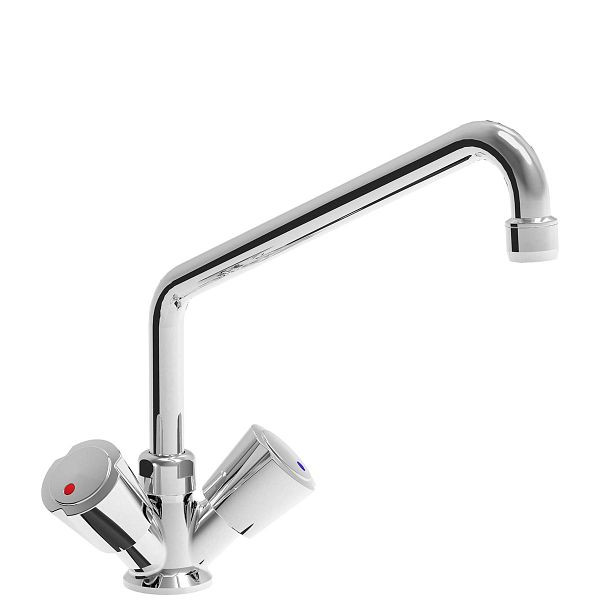 Mitigeur Vaiotec TOPLINE avec robinet pivotant et 2 mitigeurs - monotrou, 10535