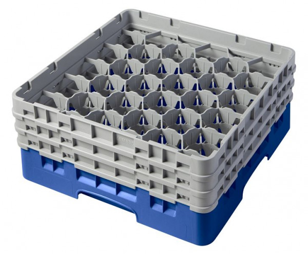 Panier de lavage Cambro 30 compartiments Camrack® 17,4 cm bleu, lot de 3, 30S638168