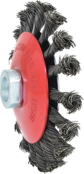 KS Tools brosse ronde en fil d'acier en forme de cône 0,5 mm, diamètre 115 mm, 340.0049