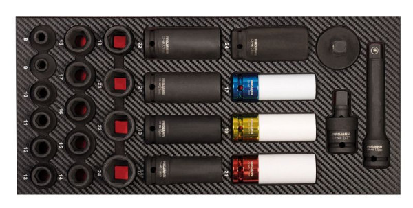 Insert d'écrou soufflé Projahn 1/2 " 30 pièces, 5999-151