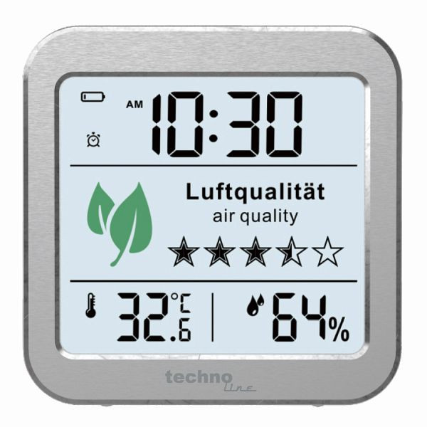 Moniteur de qualité de l'air Technoline, dimensions : 82 x 82 x 25 mm, WL 1020